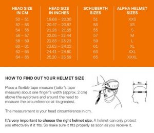 Schuberth_size_guide
