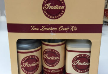 Indian Lädervård kit för brunt skinn