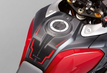 Suzuki Tankskydd dekalkit grå/röd DL 1000