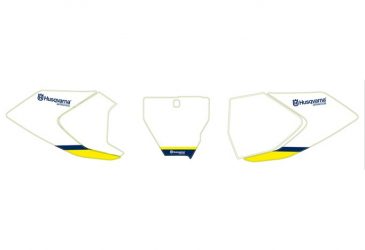 Husqvarna Bakgrund till nummerskylt vit 2016-