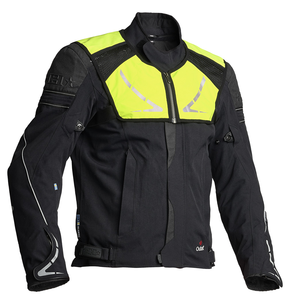 Halvarsson wolf mc jacka fram flou hi-vis