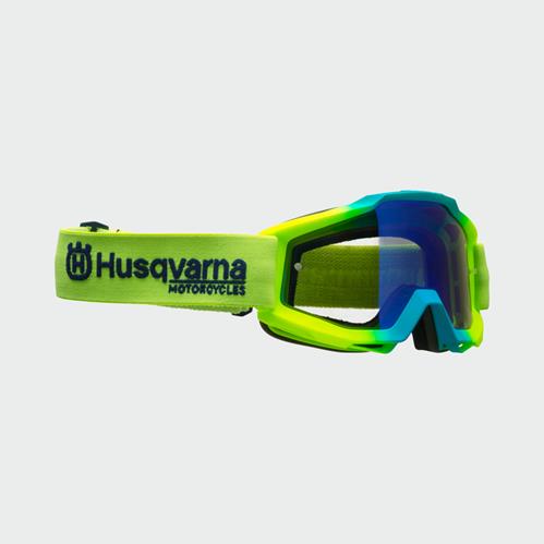 Husqvarna accuri mc glasögon blå gula