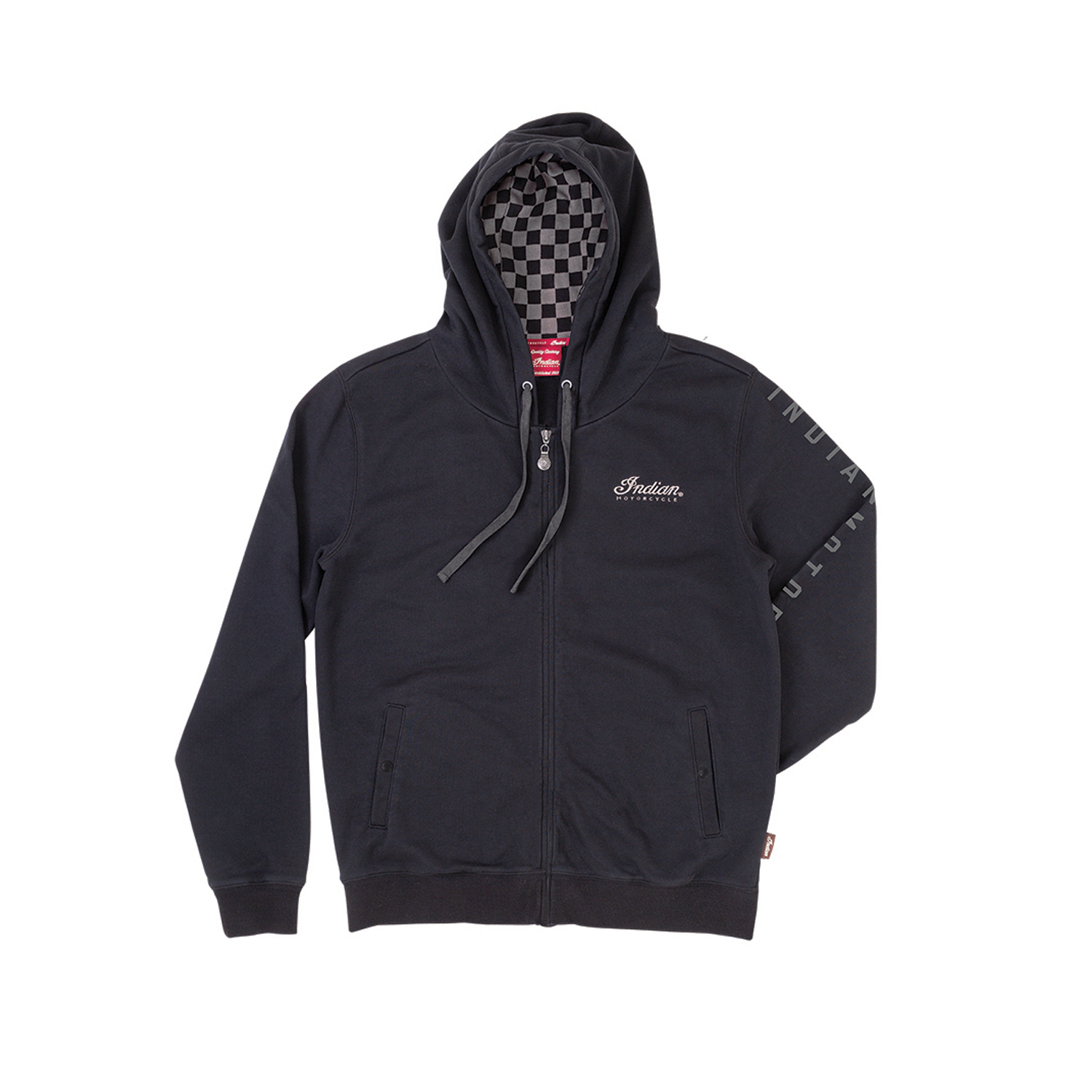 Indian motorcycle hoodie grå