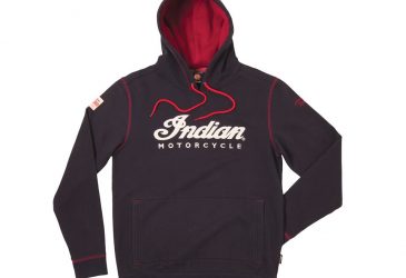 indian hoodie svart röd