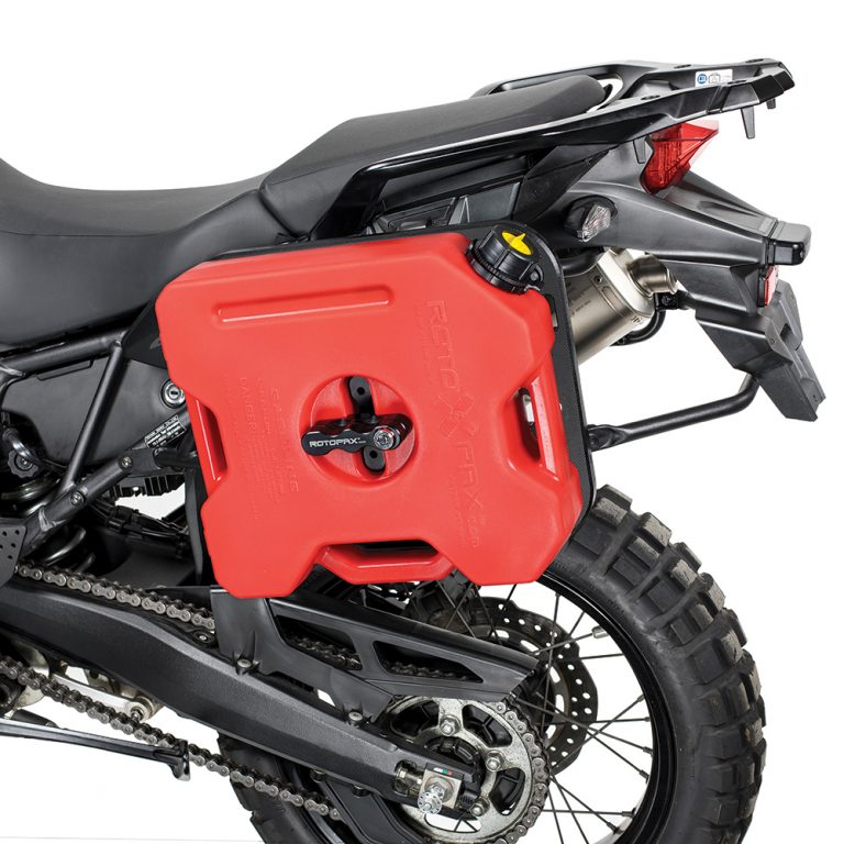 kriega rotopax fuel on bike