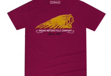 Mens hand-painted tee red