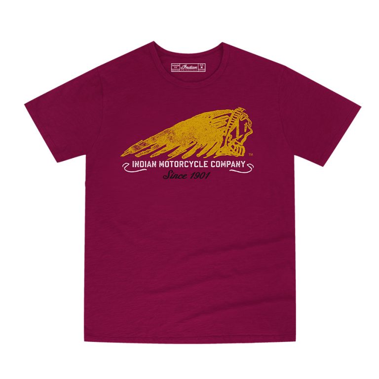 Mens hand-painted tee red