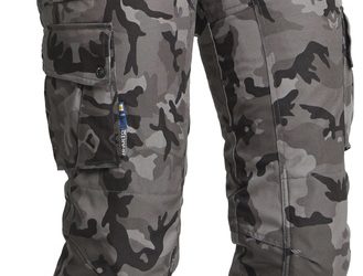Camo Kamouflerad MC byxa Cargo Grå