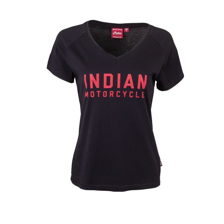Indian Diamantes Logo T-Shirt Dam