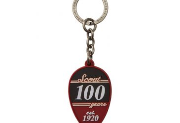 Indian scout scout anniversary rubber keyring