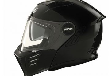 simpson öppningsbar modular mc hjälm stängd
