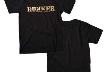 Rokker T-Shirt Original svart med guld tryck