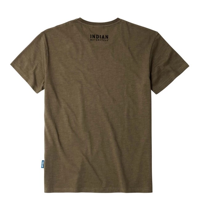 Indian Icon Khaki Tee back