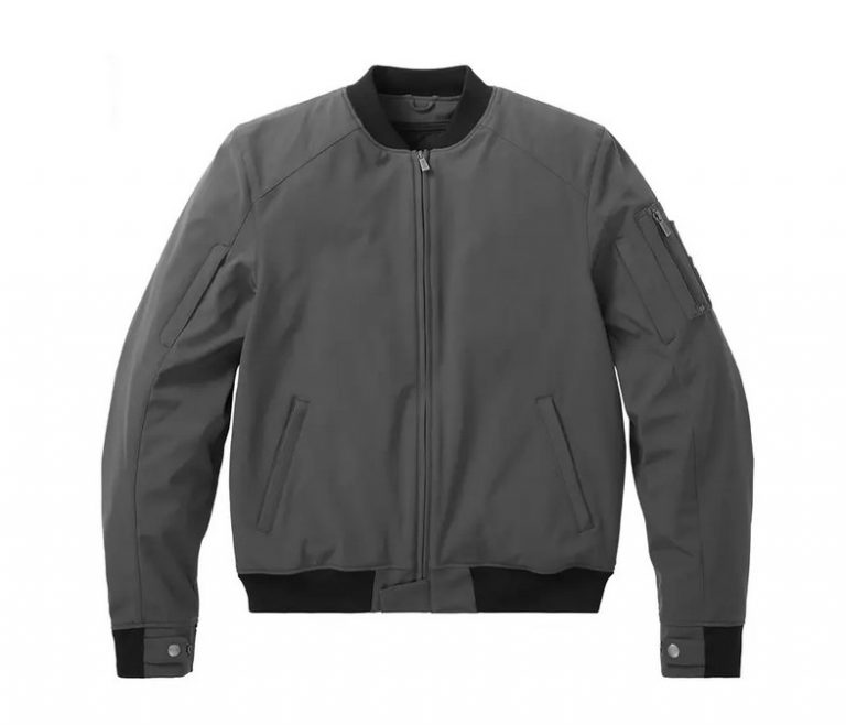 Indian Men's Detroit Bomber Jacket, Gray