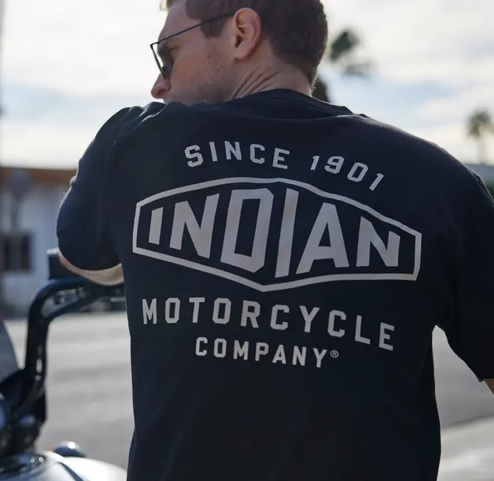 Indian 1901 Hexagon T-Shirt, Black