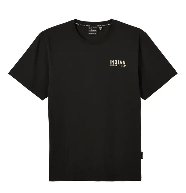 Indian Men's 1901 Hexagon T-Shirt, Black