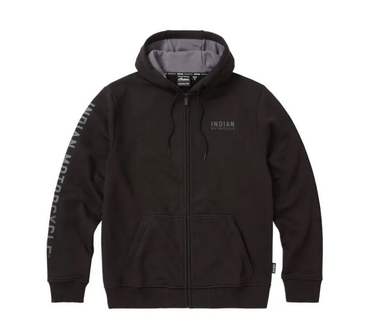 Men's Embroidered Hoodie, Black 2