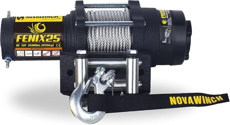 NW-25W Novawinch Fenix 2500 – en kraftfull elektrisk vinsch för ATV och terrängfordon. Perfekt för bogsering, räddning och tuff terräng.