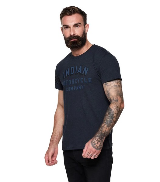 Indian NY Tonal Block Logo Tee