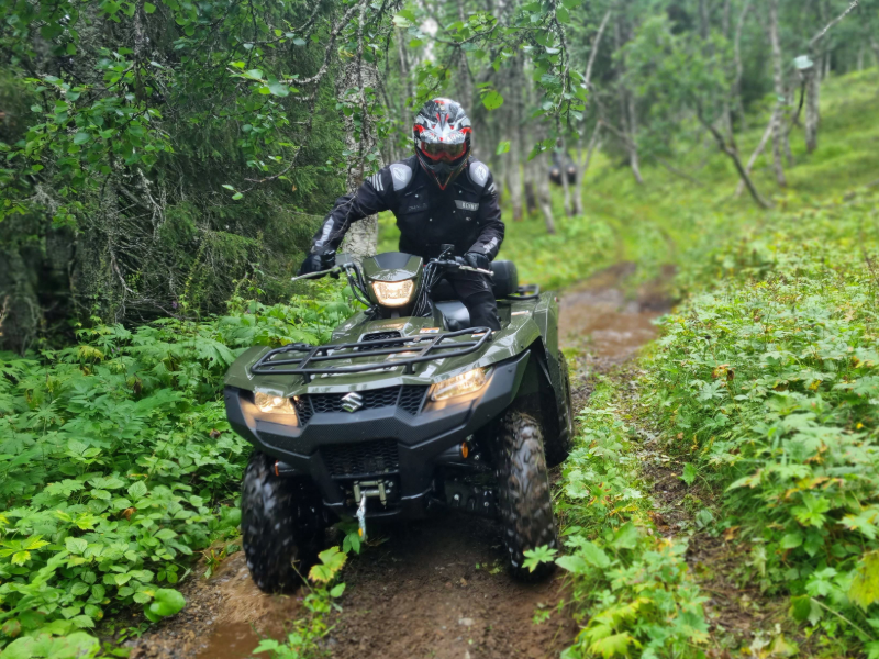 Så man får en känsla över hur en Suzuki ATV ser ut