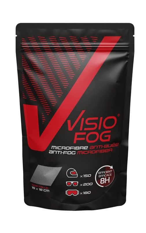 VISIOFOG Antifog microfiber wipe x200 use