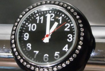 Klocka Bullet Svart/svart Strass